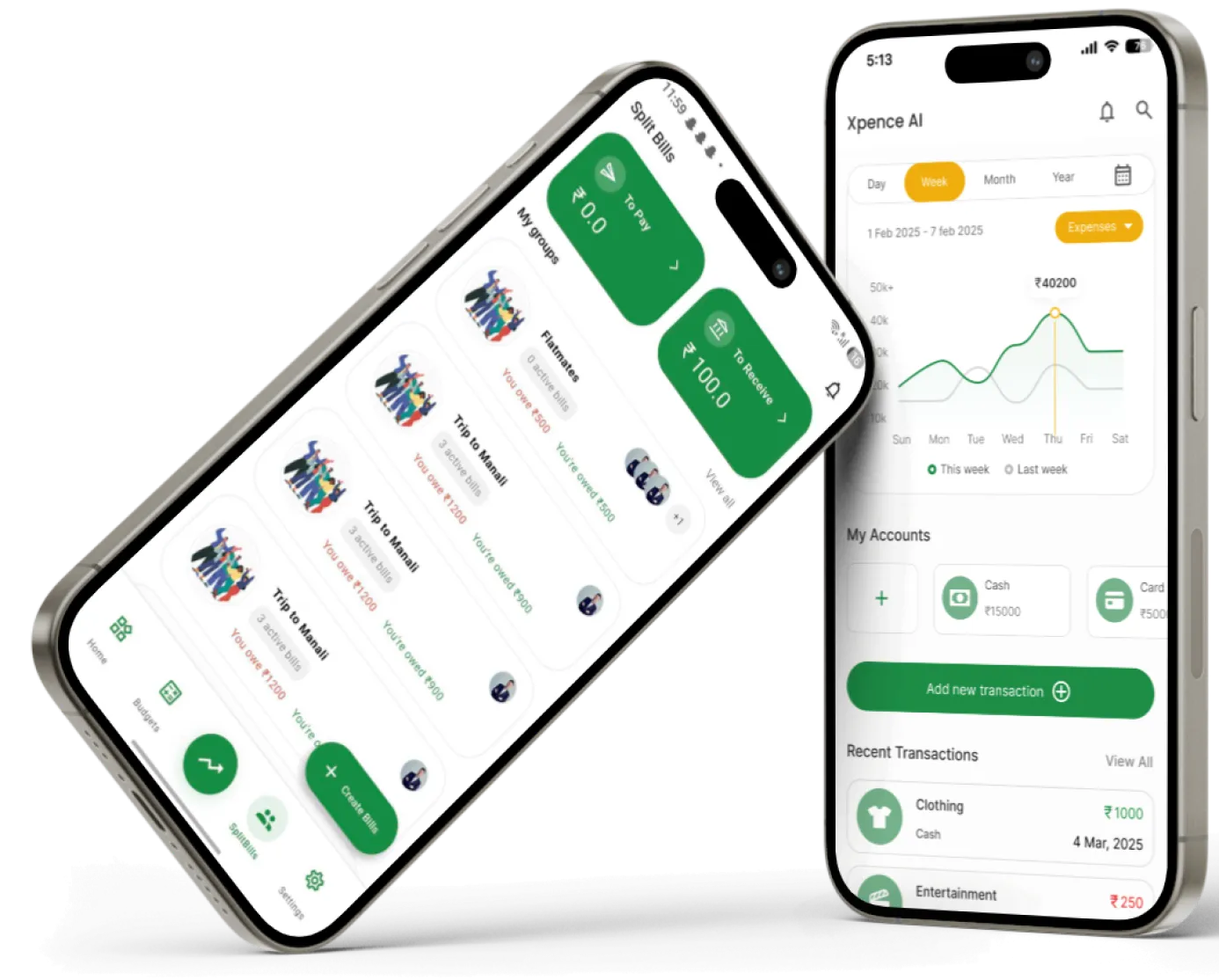XpenceAI App Screens